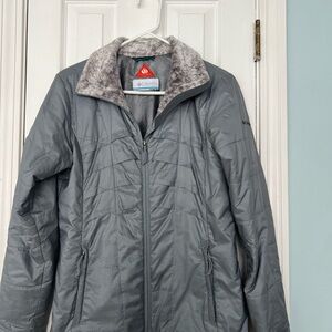Columbia Kaleidoscope II Omni Heat Blue Gray Winter Jacket (Size Small)